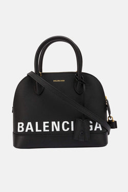 Sac imprimé en cuir noir Ville Balenciaga