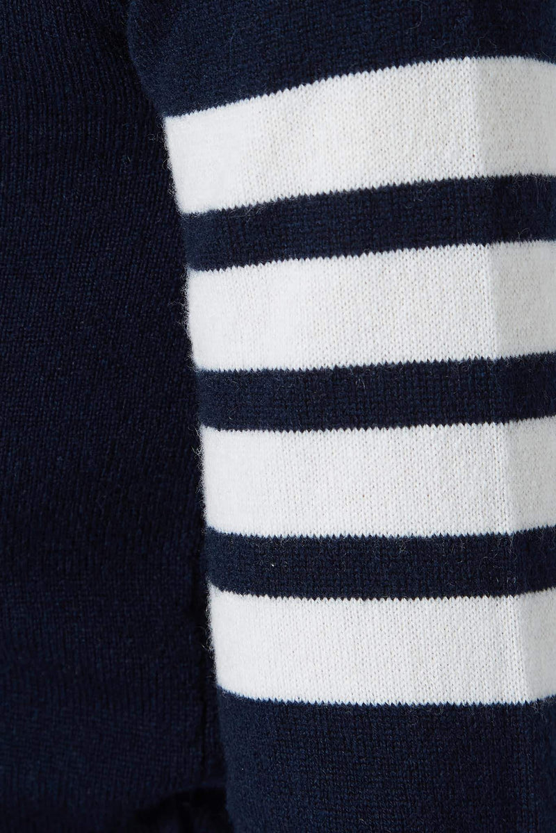 Pull en cachemire bleu marine Thom Browne