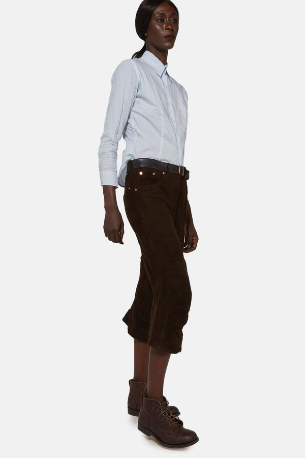 Pantalon en cuir marron Paul Harnden