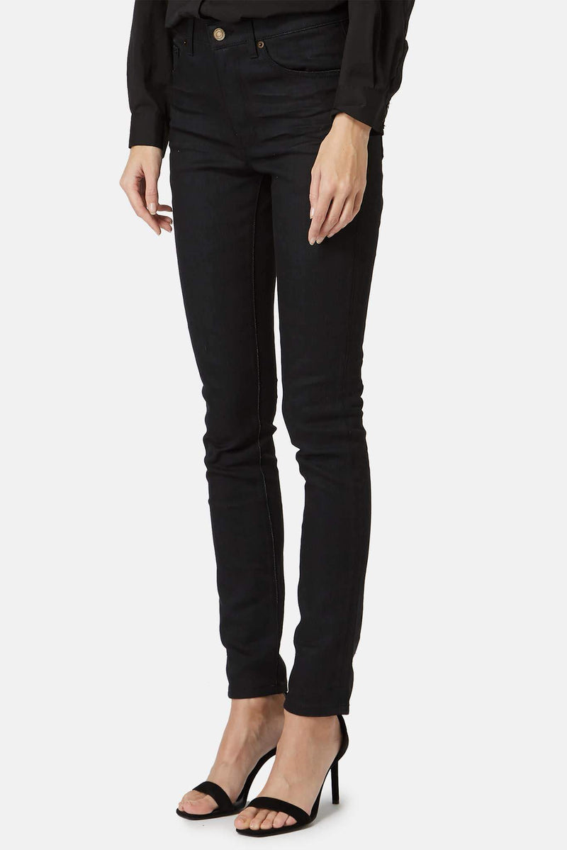 Jean en coton noir Saint Laurent