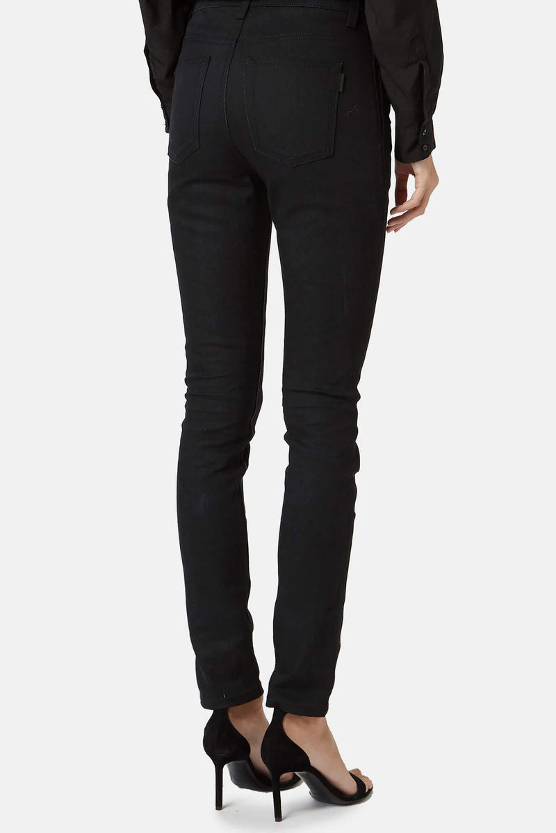 Jean en coton noir Saint Laurent