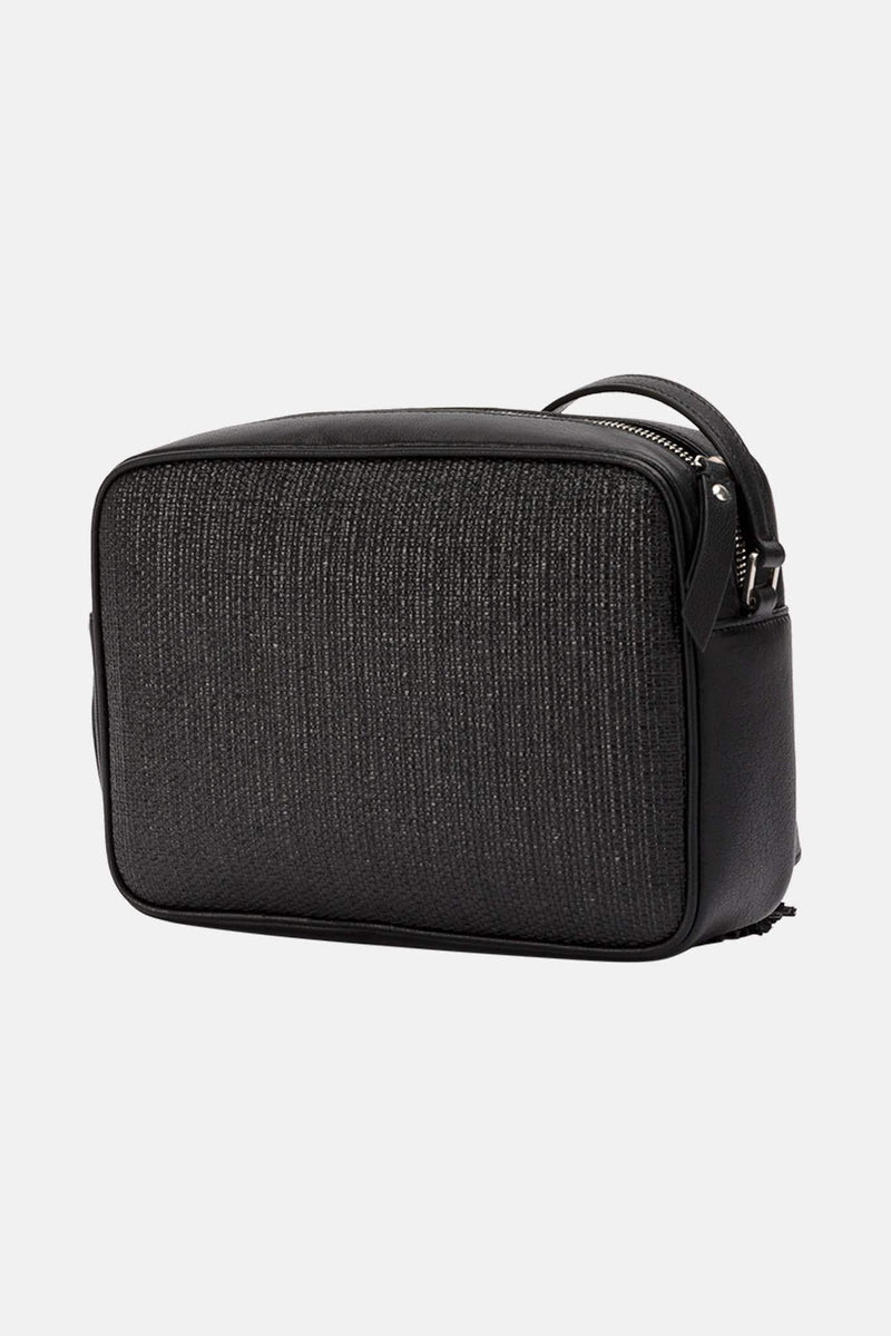 Sac en osier noir "Lou" Saint Laurent