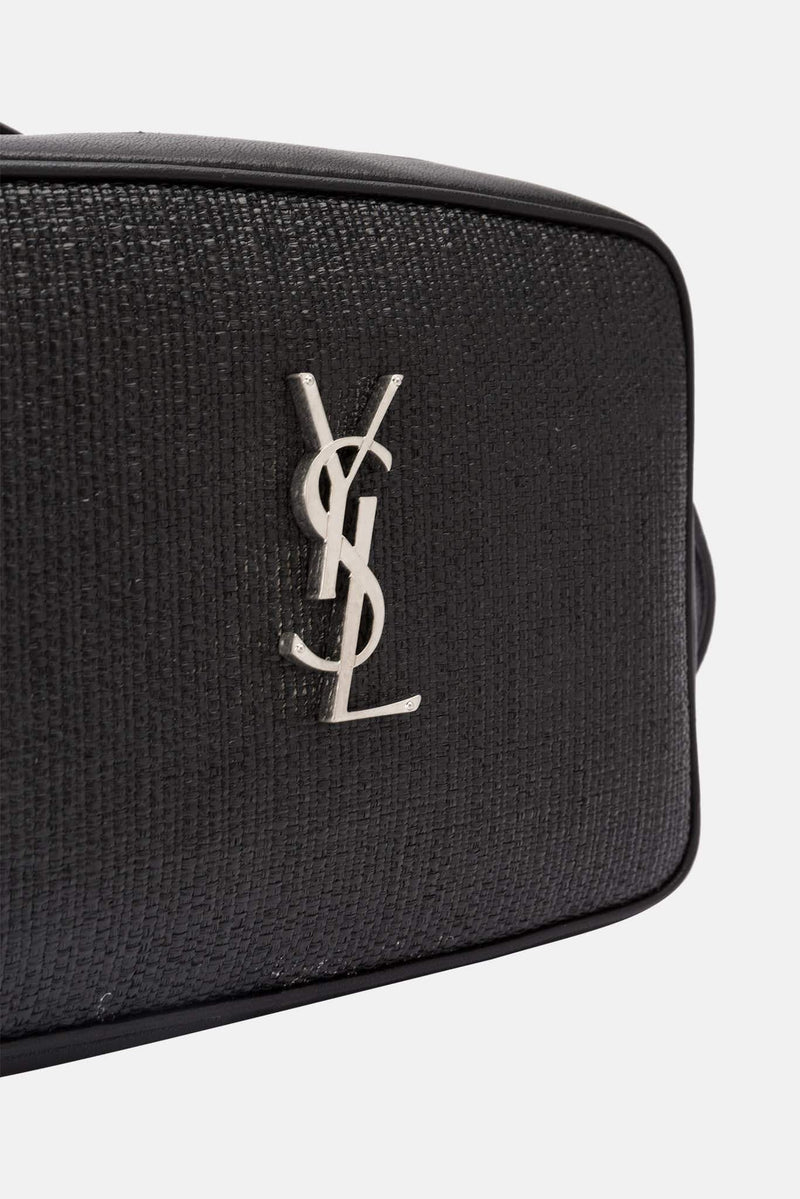 Sac en osier noir "Lou" Saint Laurent