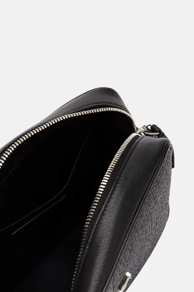 Sac en osier noir "Lou" Saint Laurent