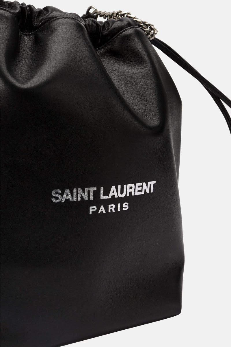 Sac en cuir noir "Teddy" Saint Laurent