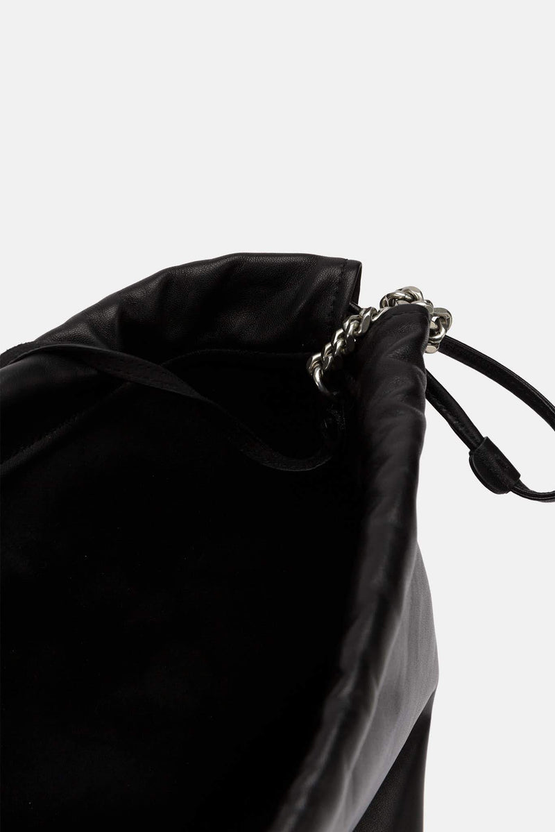 Sac en cuir noir "Teddy" Saint Laurent