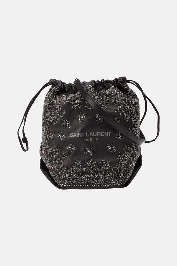 Sac en cuir noir "Teddy" Saint Laurent