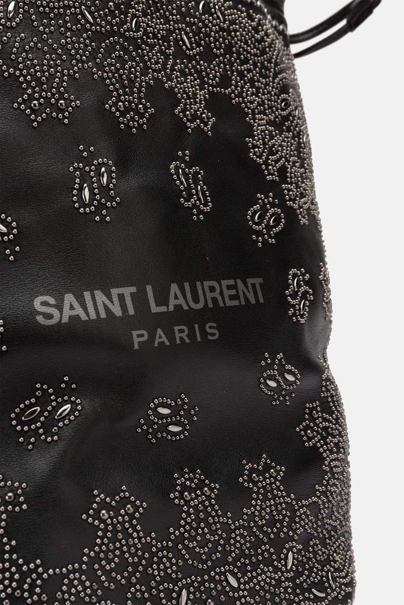 Sac en cuir noir "Teddy" Saint Laurent