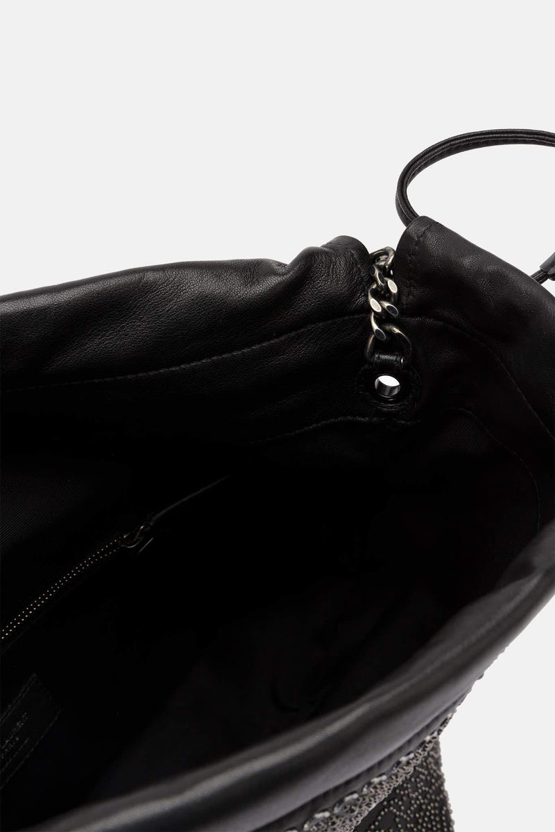 Sac en cuir noir "Teddy" Saint Laurent