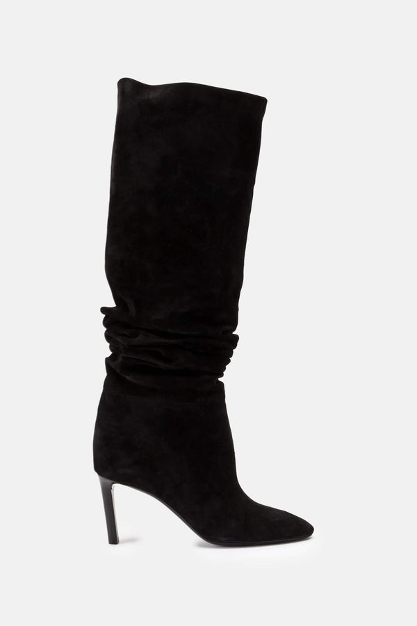 Bottes en cachemire noires Saint Laurent