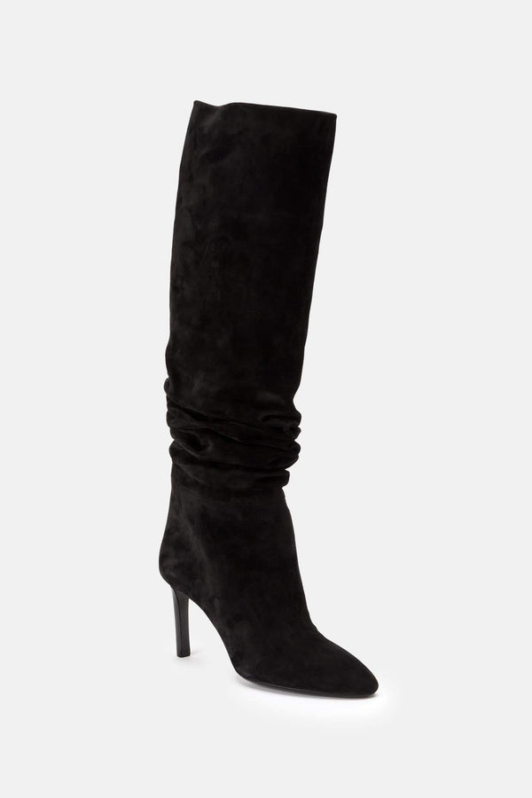 Bottes en cachemire noires Saint Laurent