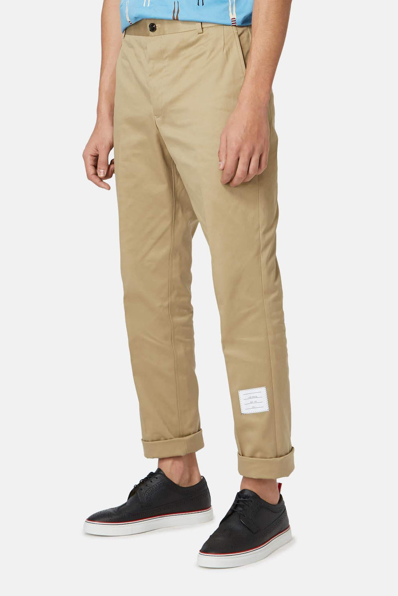 Pantalon en coton beige Thom Browne