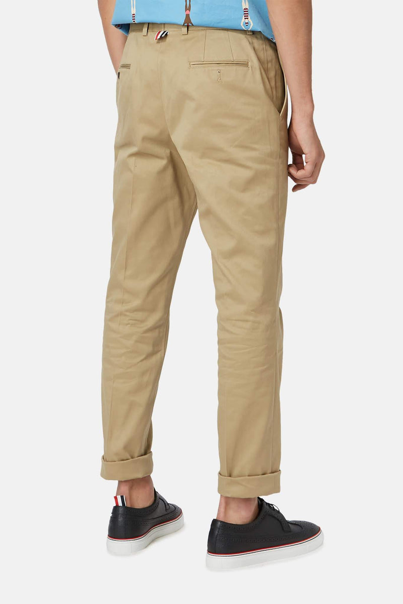 Pantalon en coton beige Thom Browne