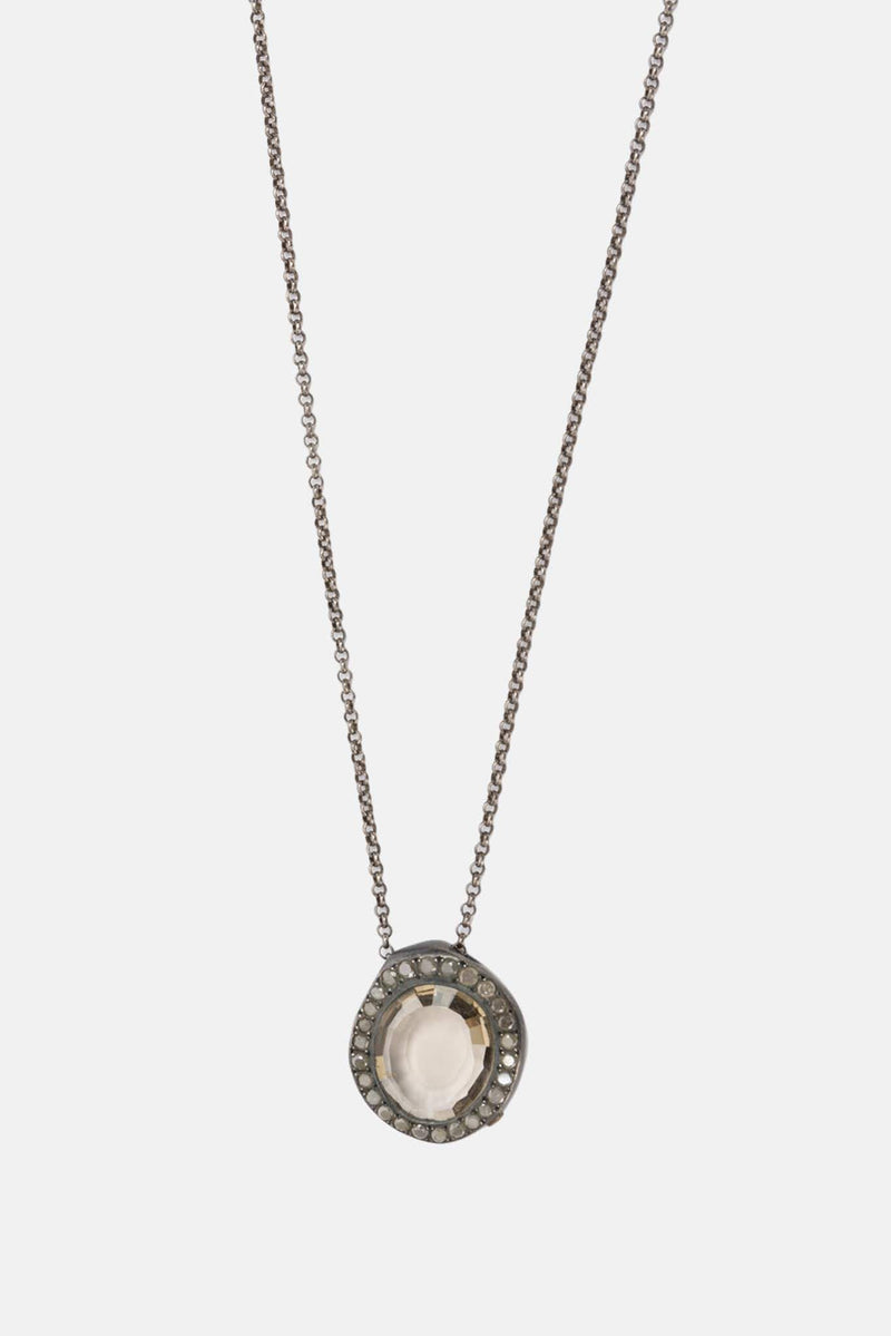 Collier effet usé en argent Rosa Maria