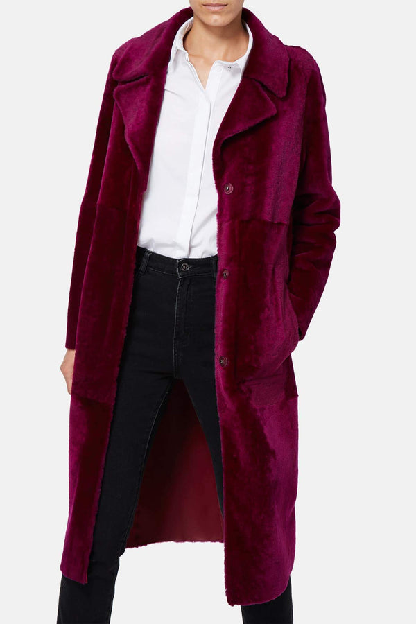 Manteau en fourrure violet Drome