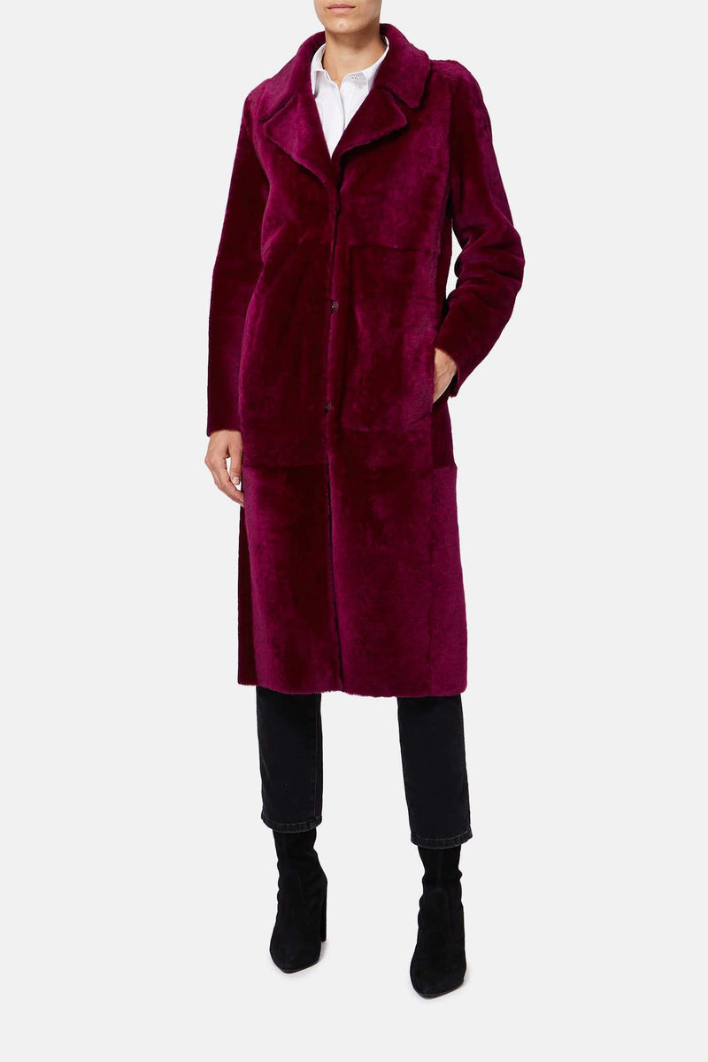 Manteau en fourrure violet Drome