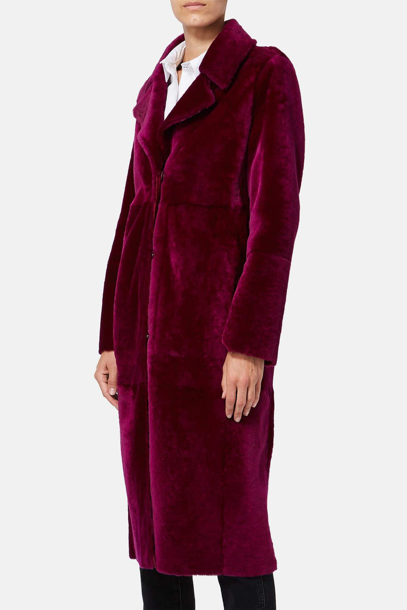 Manteau en fourrure violet Drome