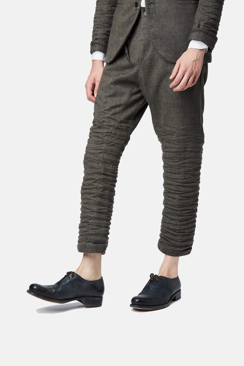 Pantalon en laine gris Layer-0