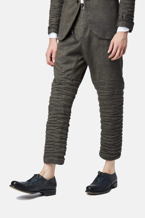 Pantalon en laine gris Layer-0