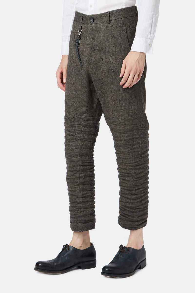 Pantalon en laine gris Layer-0