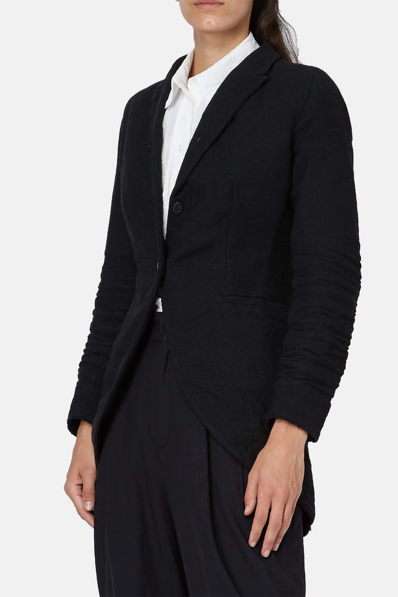 Veste en laine noire Layer-0