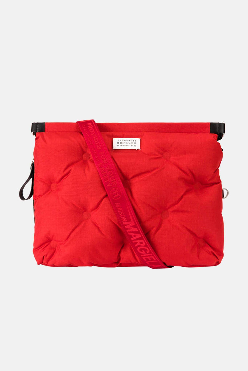 Sac effet matelassé rouge Maison Margiela