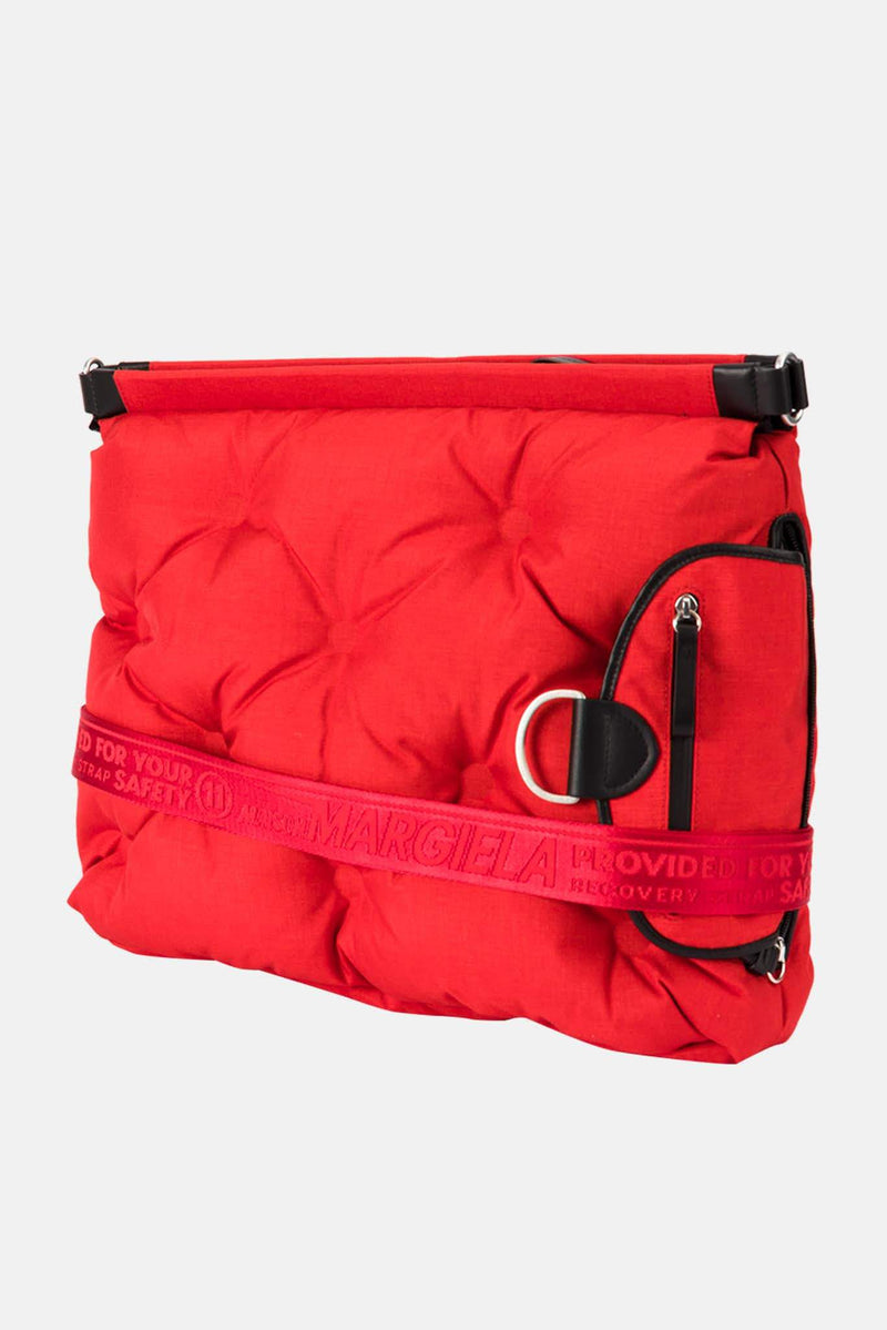 Sac effet matelassé rouge Maison Margiela