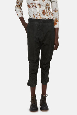 Pantalon en cuir noir Paul Harnden