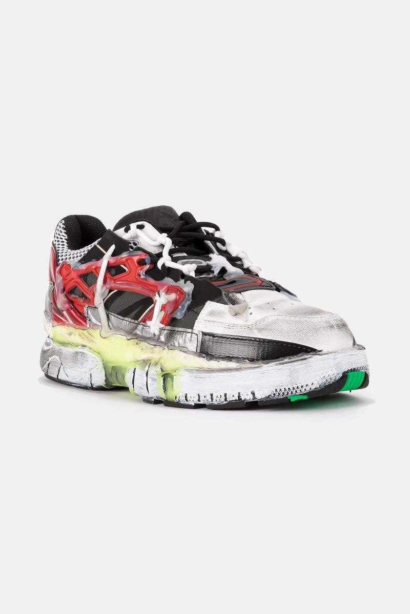 Baskets basses en cuir multicolores Maison Margiela