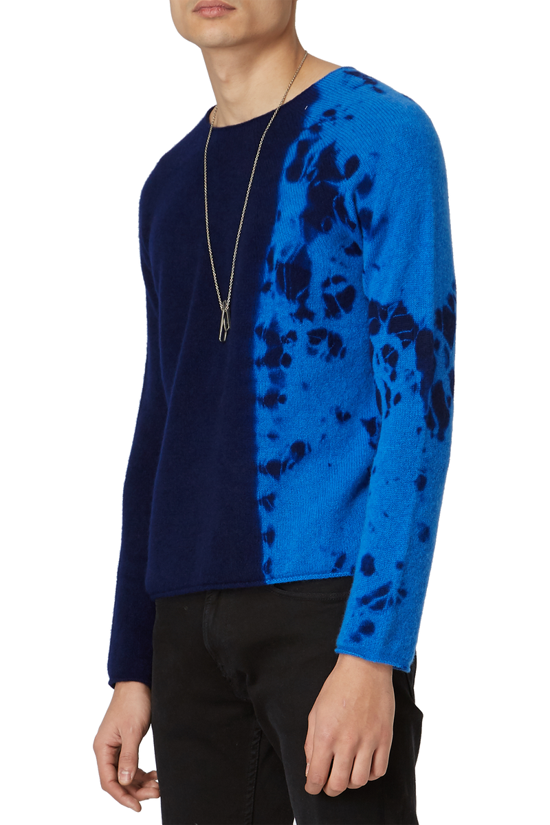 Pull en cachemire bleu marine Suzusan