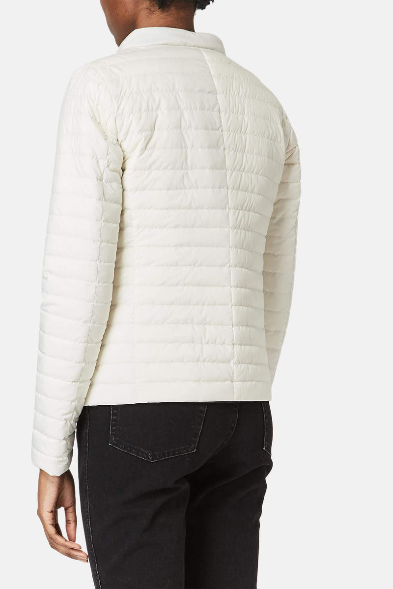 Veste rembourrée en tissu technique blanche Herno