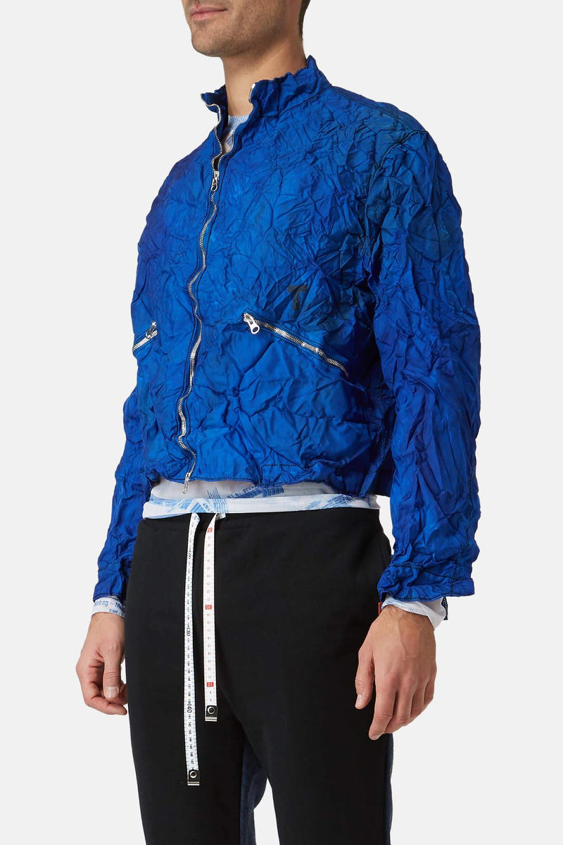 Veste froissée bleue Kanghyuk