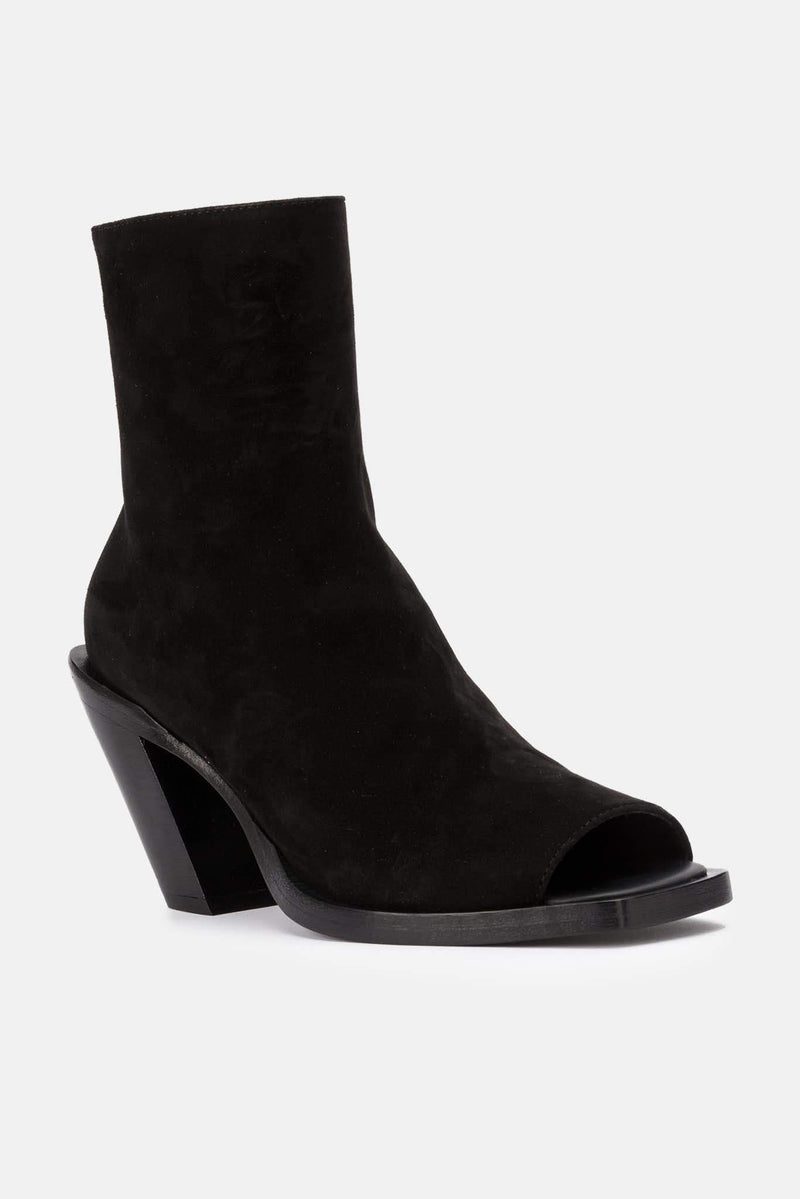 Bottines en cuir noires Ann Demeulemeester