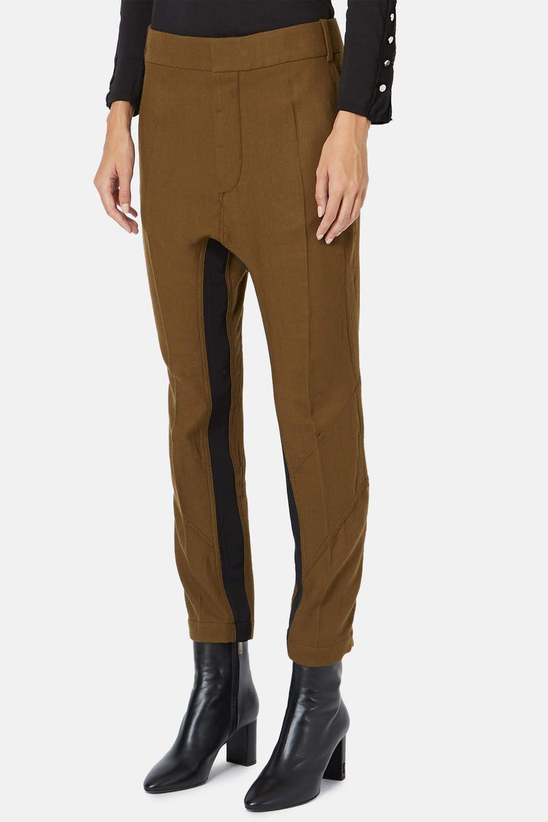 Pantalon en laine kaki Haider Ackermann