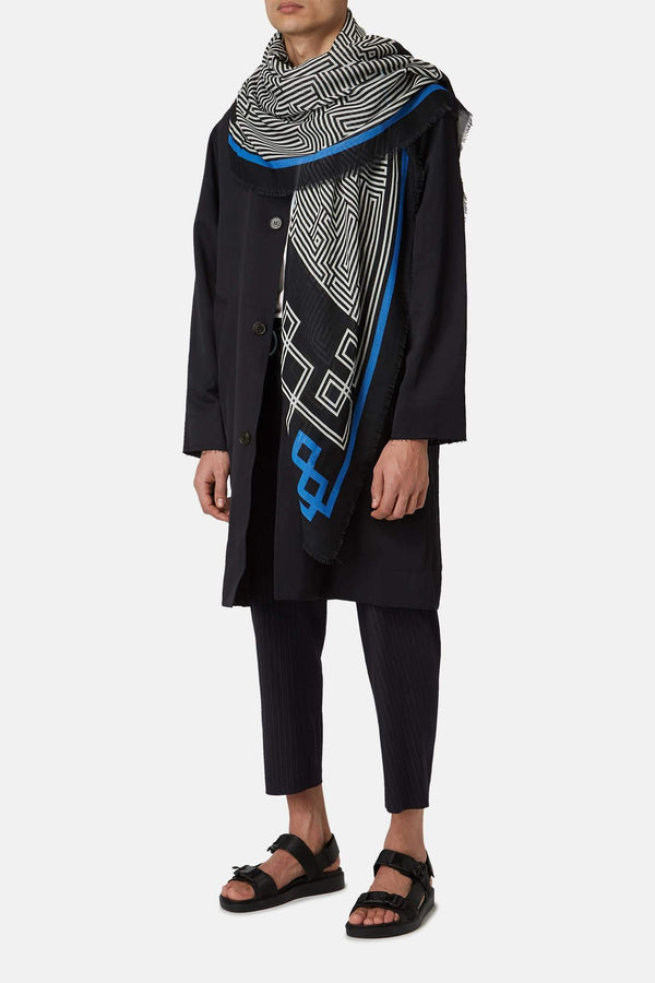 Echarpe à motif en laine Haider Ackermann