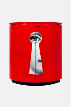 Cabinet d'angle Serratura - rouge Fornasetti