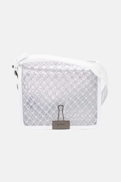 Sac à main transparent "Binder Clip" Off-White