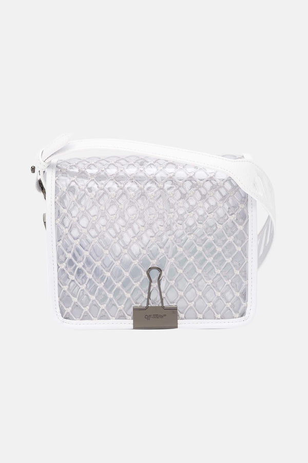 Sac à main transparent "Binder Clip" Off-White