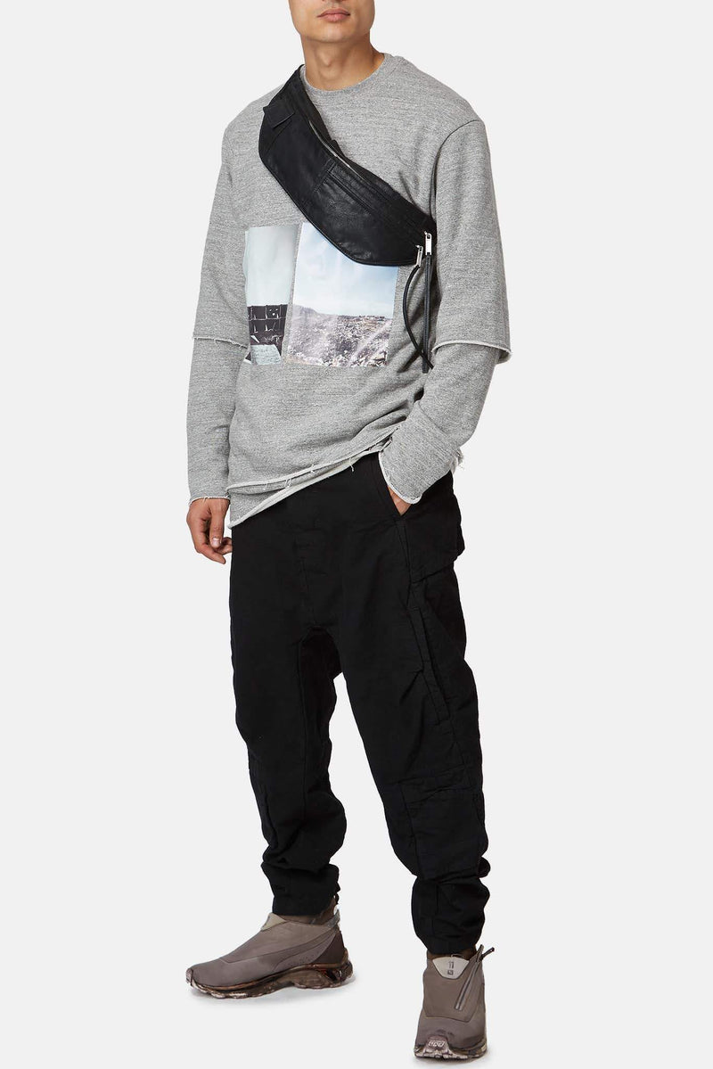 Pantalon en coton noir Boris Bidjan Saberi