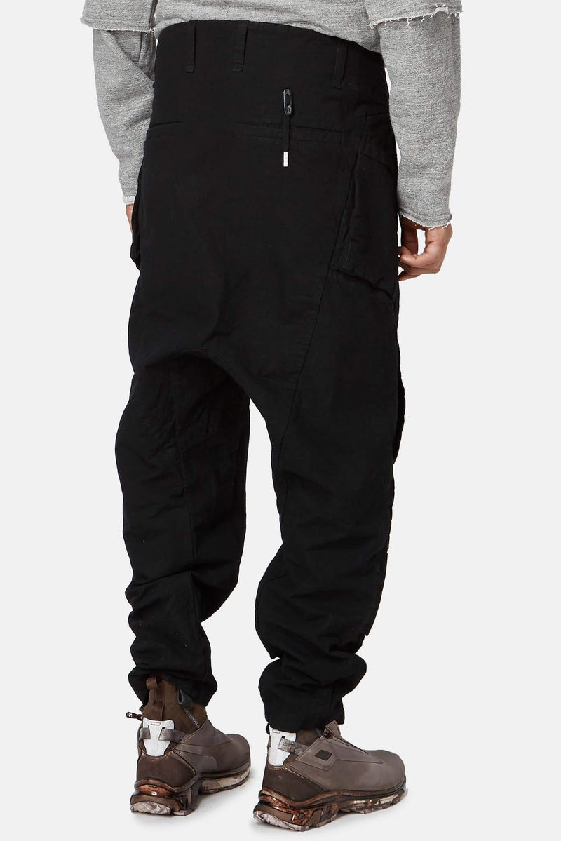 Pantalon en coton noir Boris Bidjan Saberi