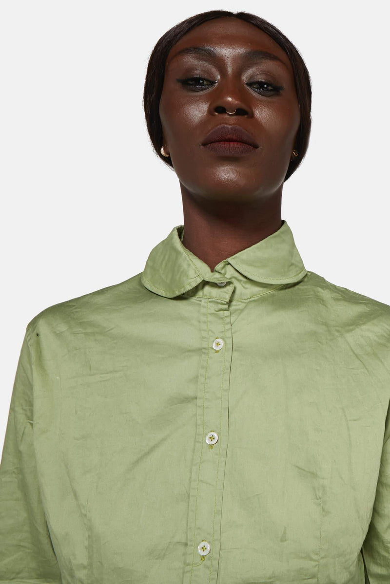 Chemise en coton verte Paul Harnden