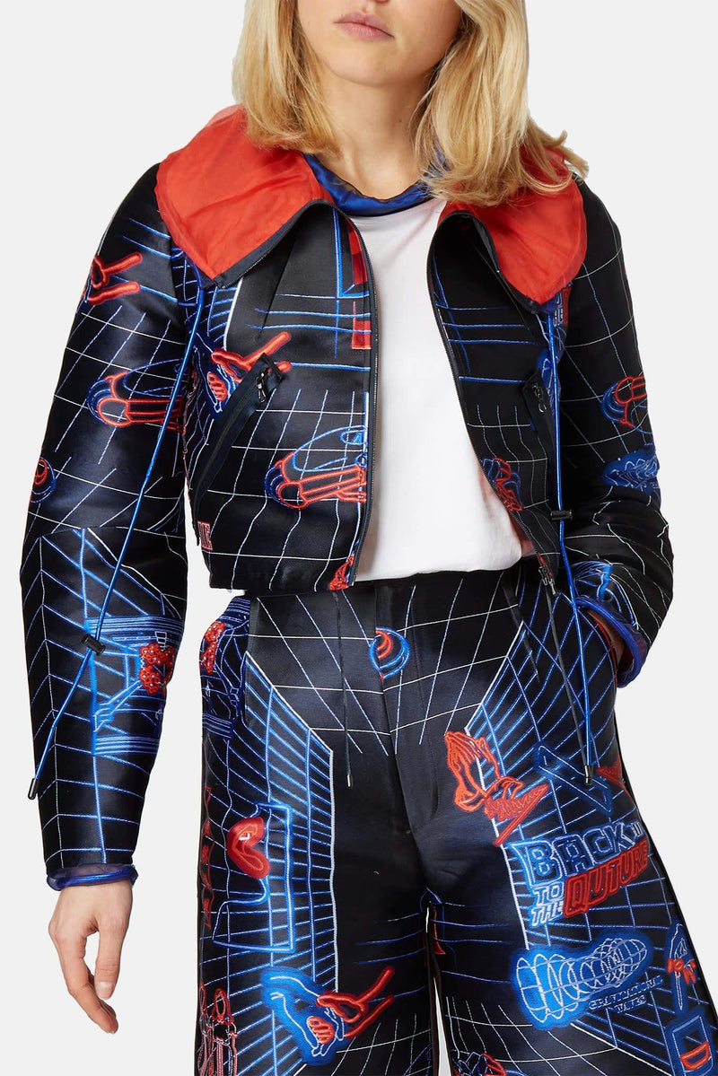 Veste à broderie multicolore Quetsche