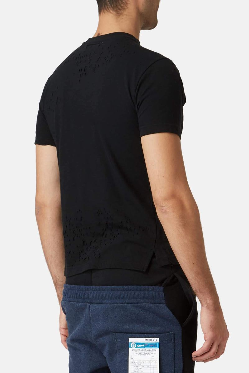 T-shirt en coton noir Miharayasuhiro