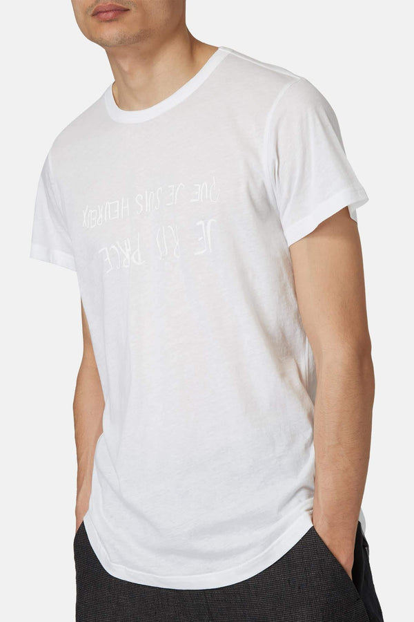 T-shirt à imprimés blanc Ann Demeulemeester