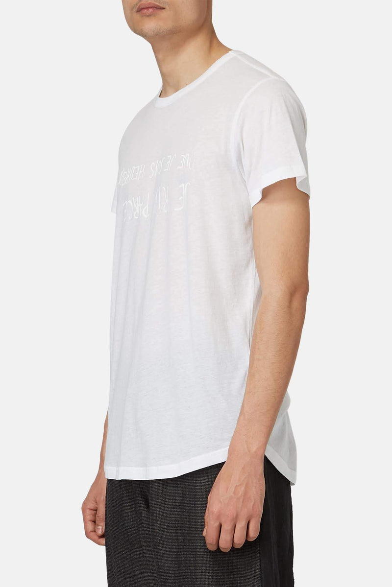 T-shirt à imprimés blanc Ann Demeulemeester