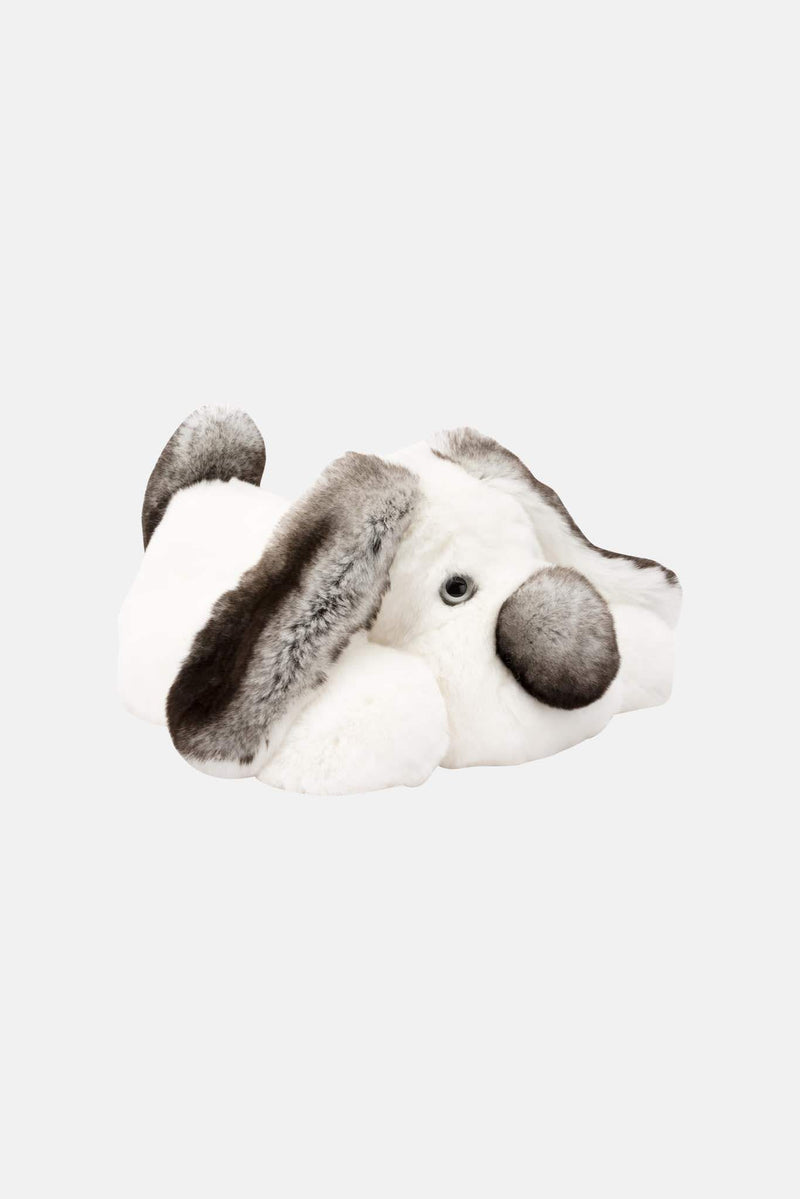 Peluche en fourrure d'orylag blanche et noire Orylag