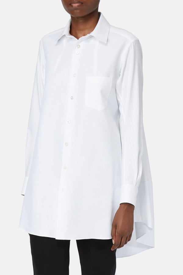 Chemise en coton blanche Shiro Sakai