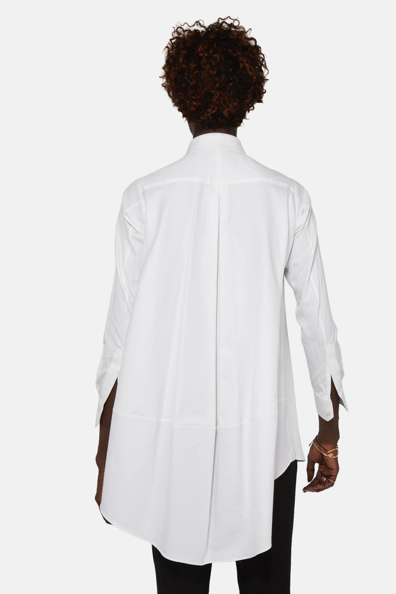 Chemise en coton blanche Shiro Sakai