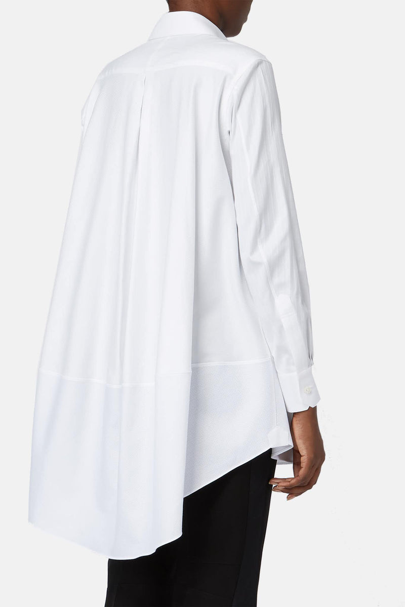 Chemise en coton blanche Shiro Sakai