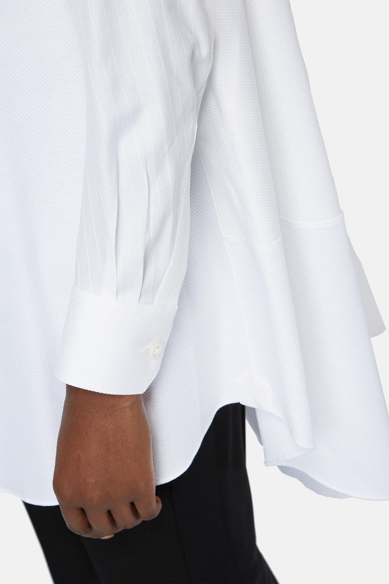 Chemise en coton blanche Shiro Sakai